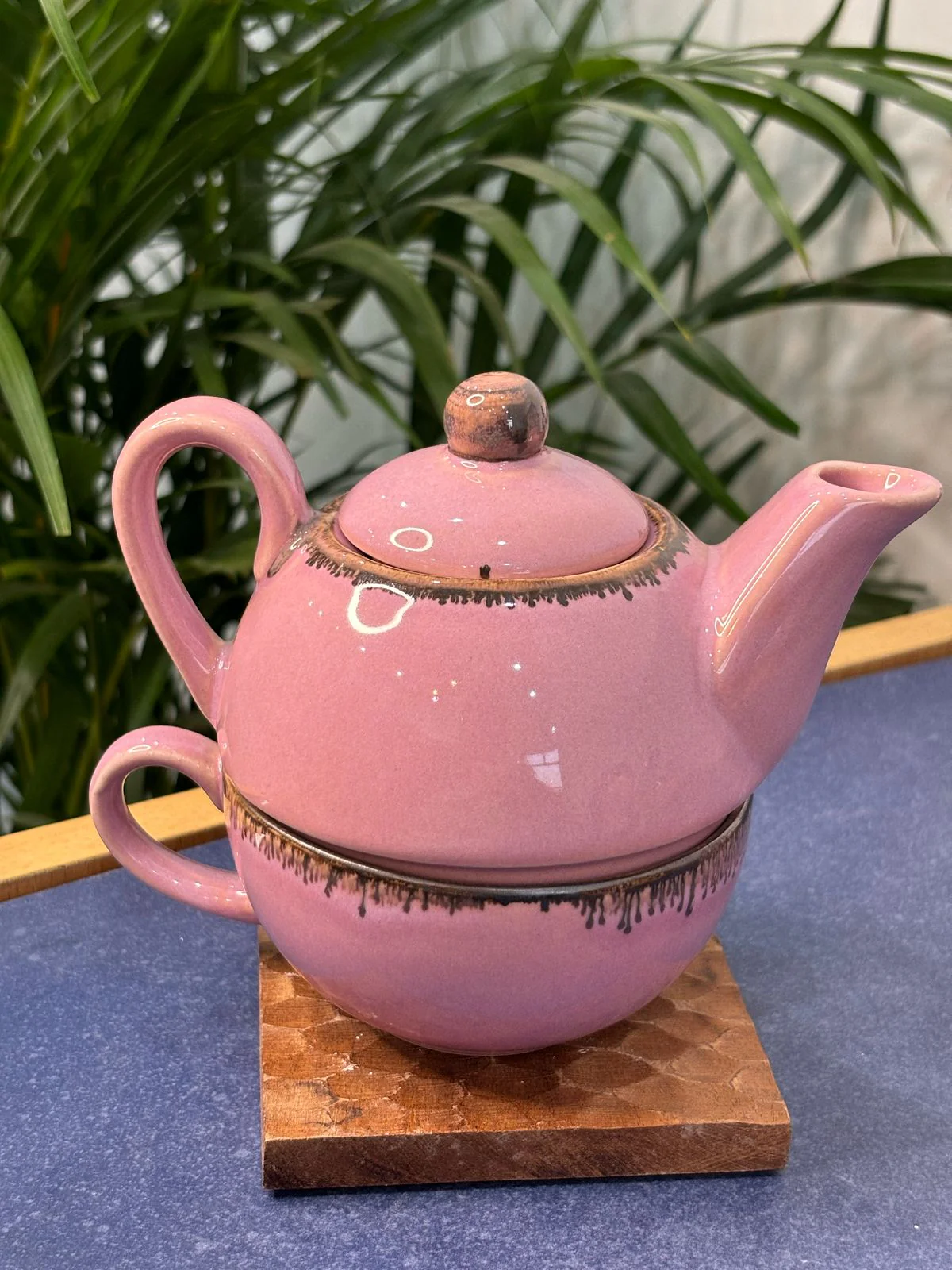 Pink Glaze One Pot Kettle Set