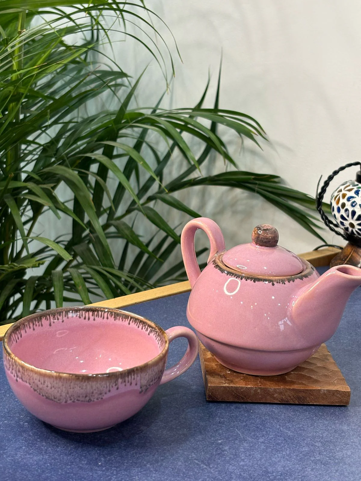 Pink Glaze One Pot Kettle Set - Image 2