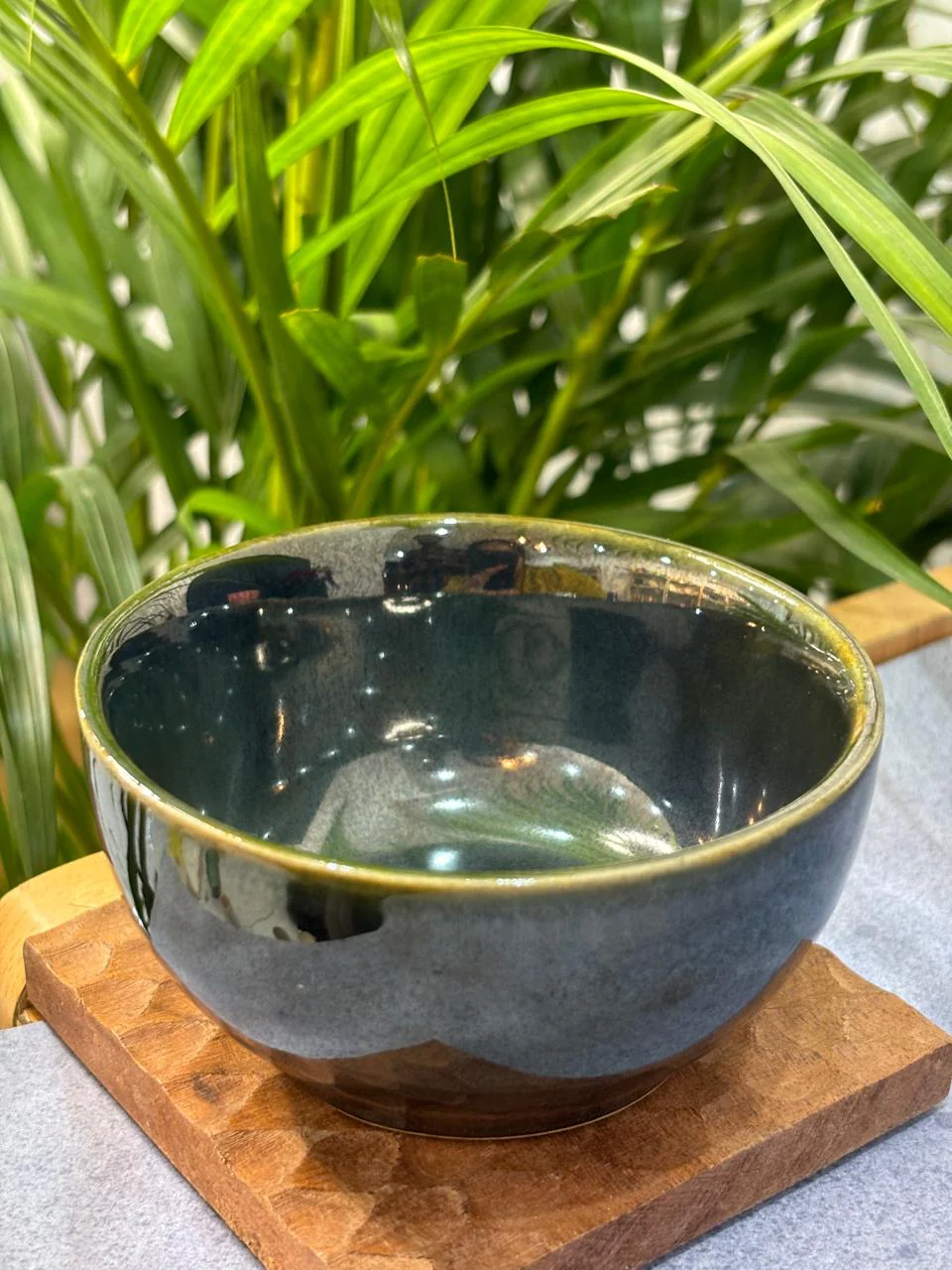 Olive Green Glaze Dinner Set (Set of 3) - Image 3