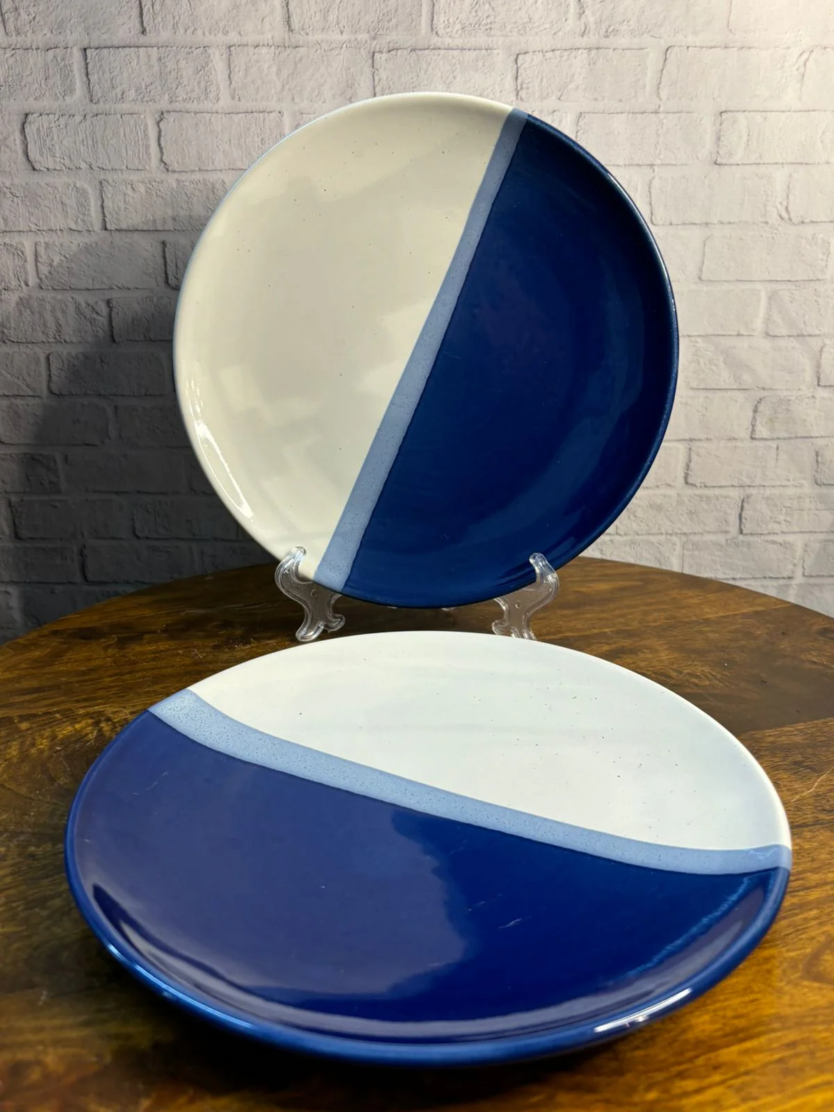 Blue Dual Shade Dinner Set Set of 7) - Image 3