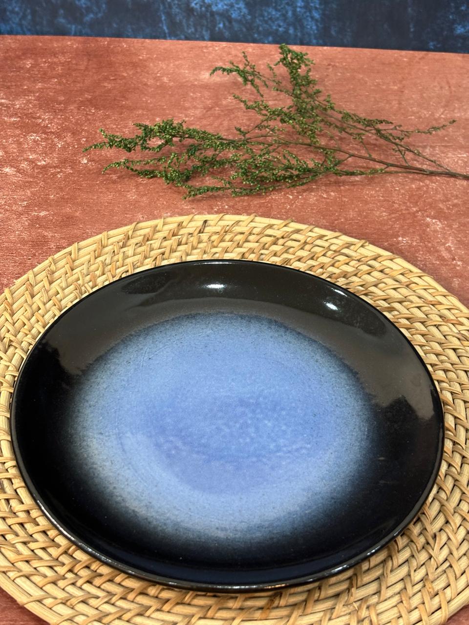 Blue & Black Glaze Dinner Set (Set of 3) - Image 5
