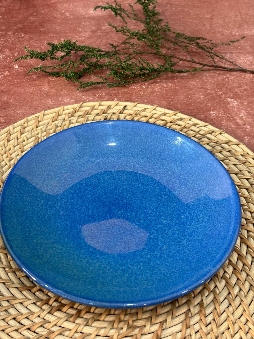 Blue Glaze Dinner Set (Set of 3) - Image 3